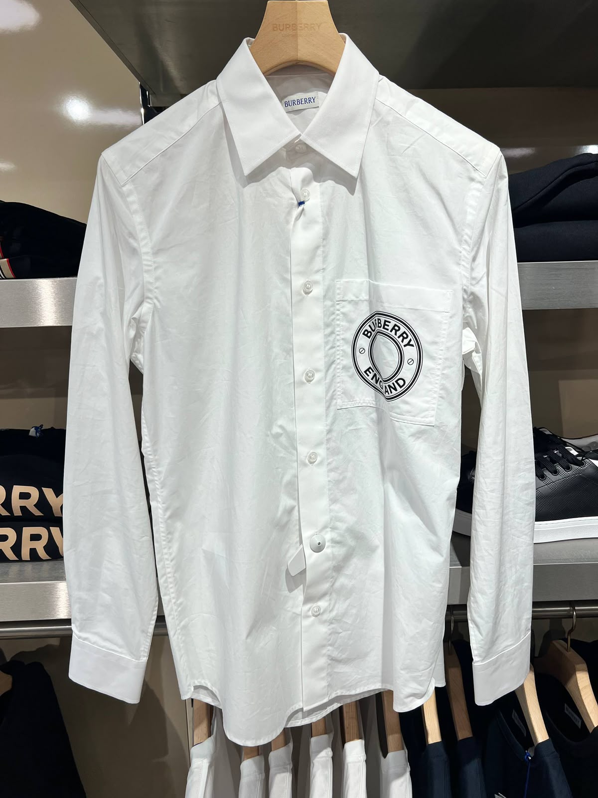 Logo Graphic Cotton Poplin Shirt