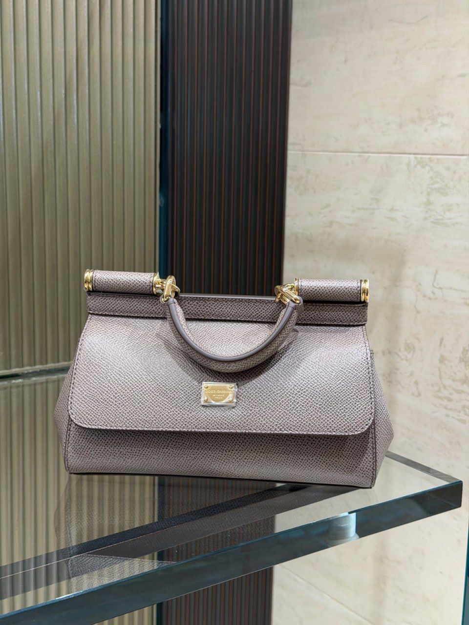 Sicily Small Bag in Dauphine Leather