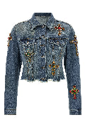 Cross denim jacket