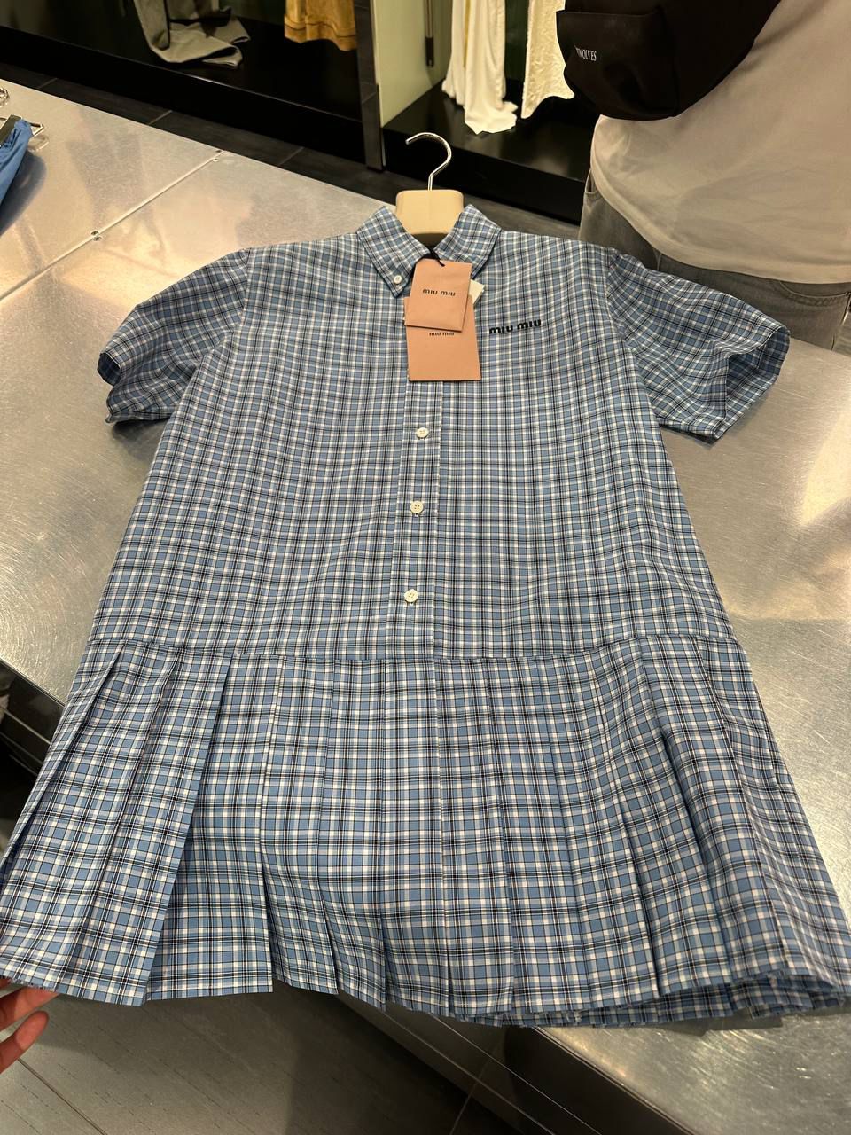 Plaid Poplin Dress