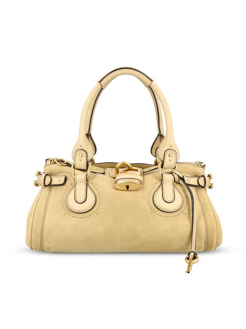 Borsa in pelle scamosciata