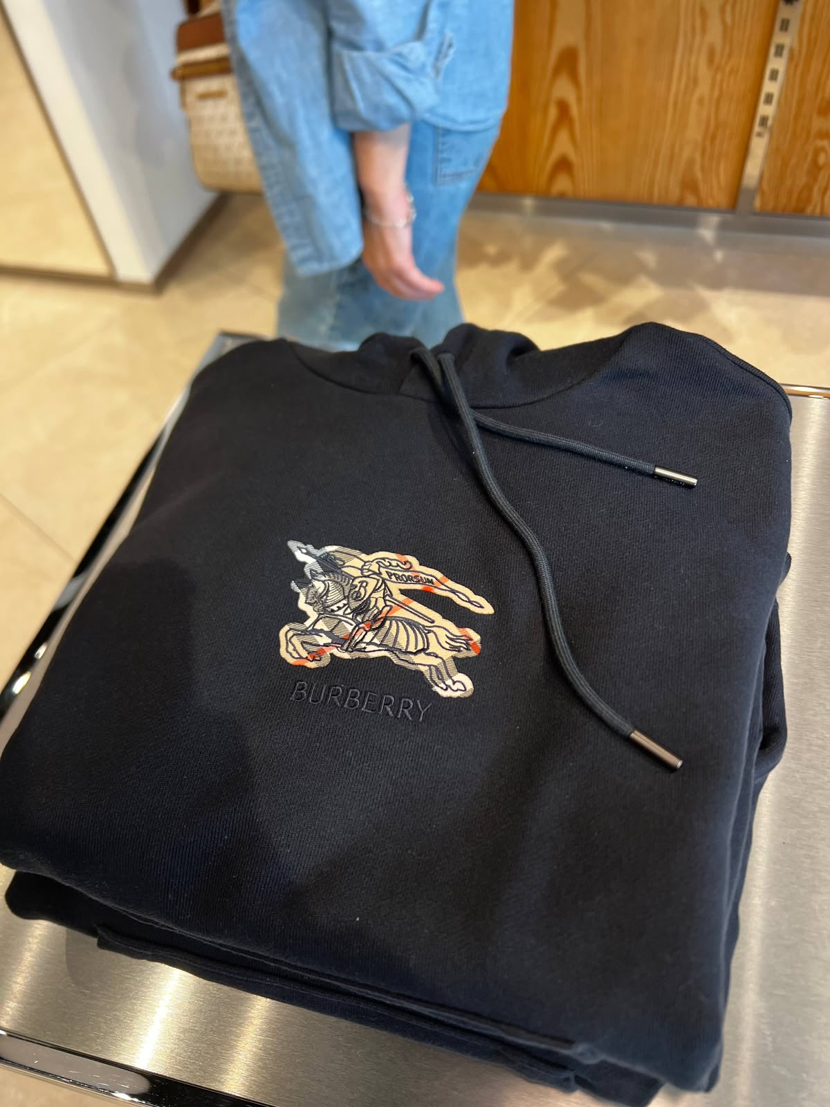 Equestrian Knight Design Cotton Hoodie
