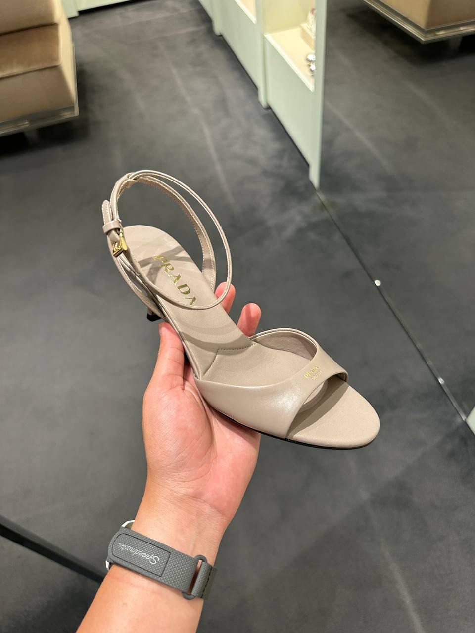 Nappa Leather Slingback Sandals