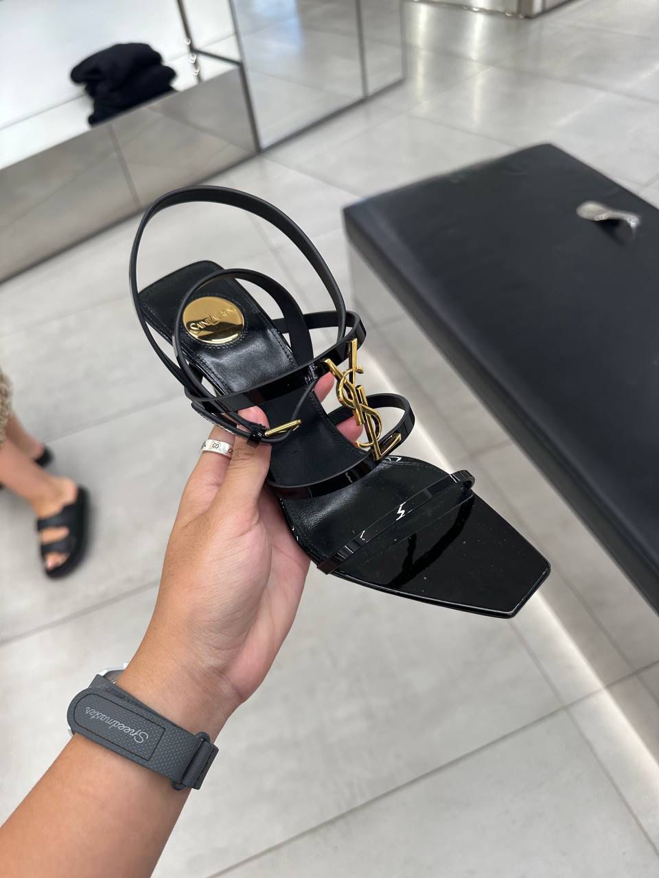 Cassandra Sandals in Patent Leather