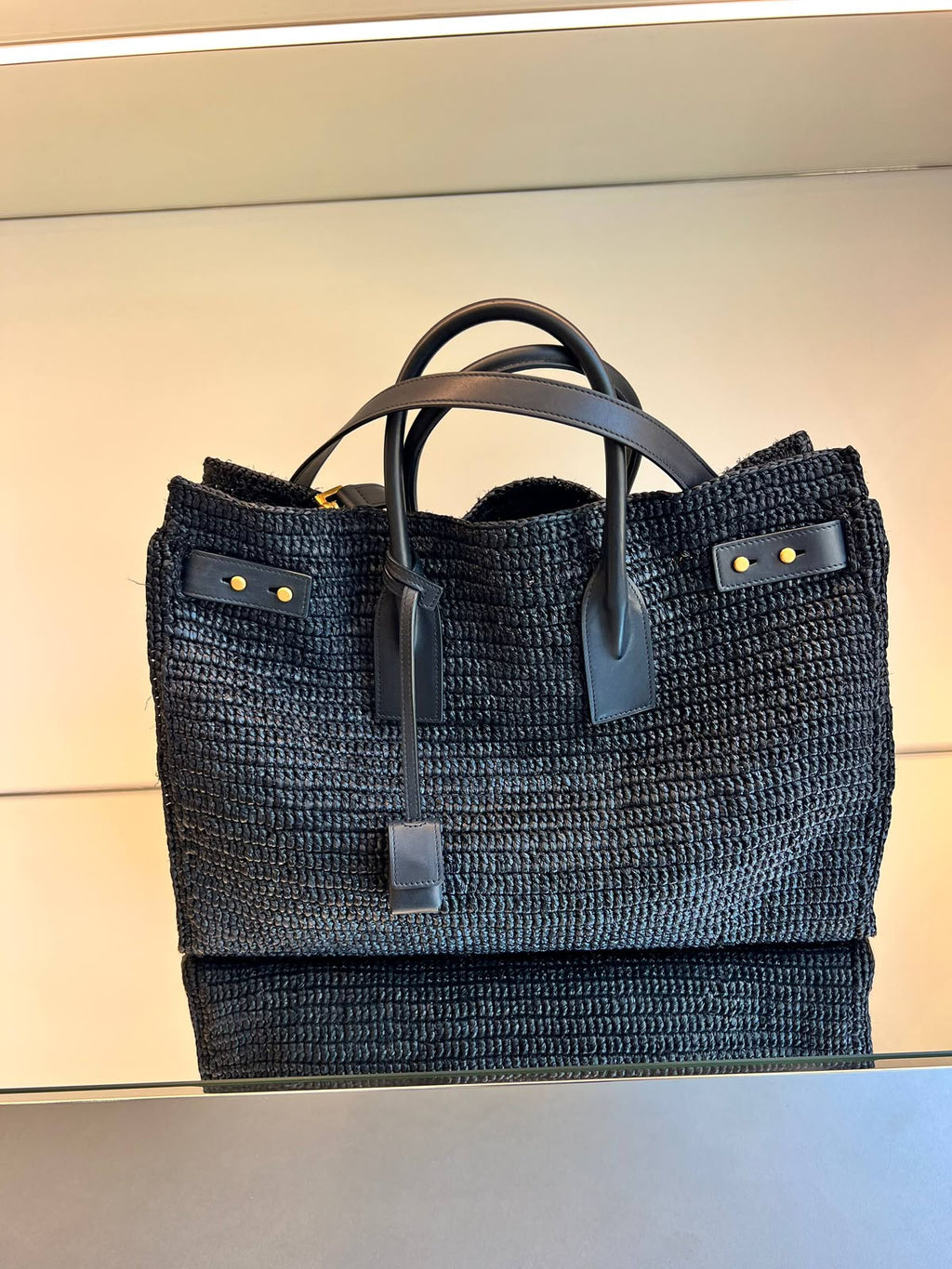 Sac de Jour Tote in Raffia