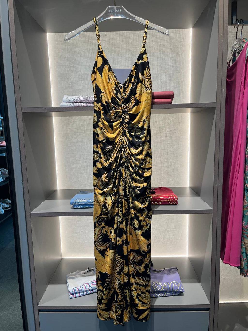 Barocco Print Mini Dress