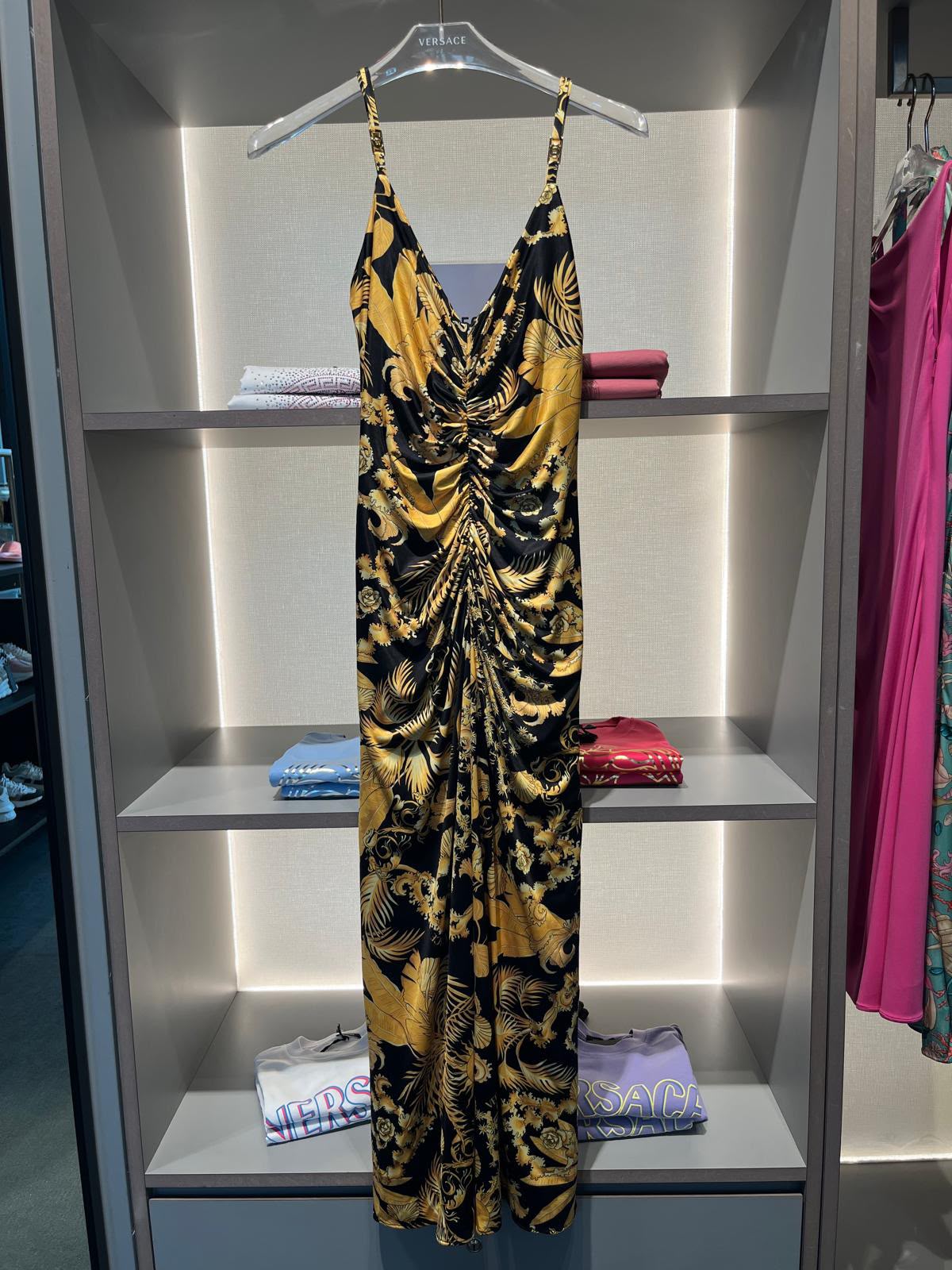 Barocco Print Mini Dress