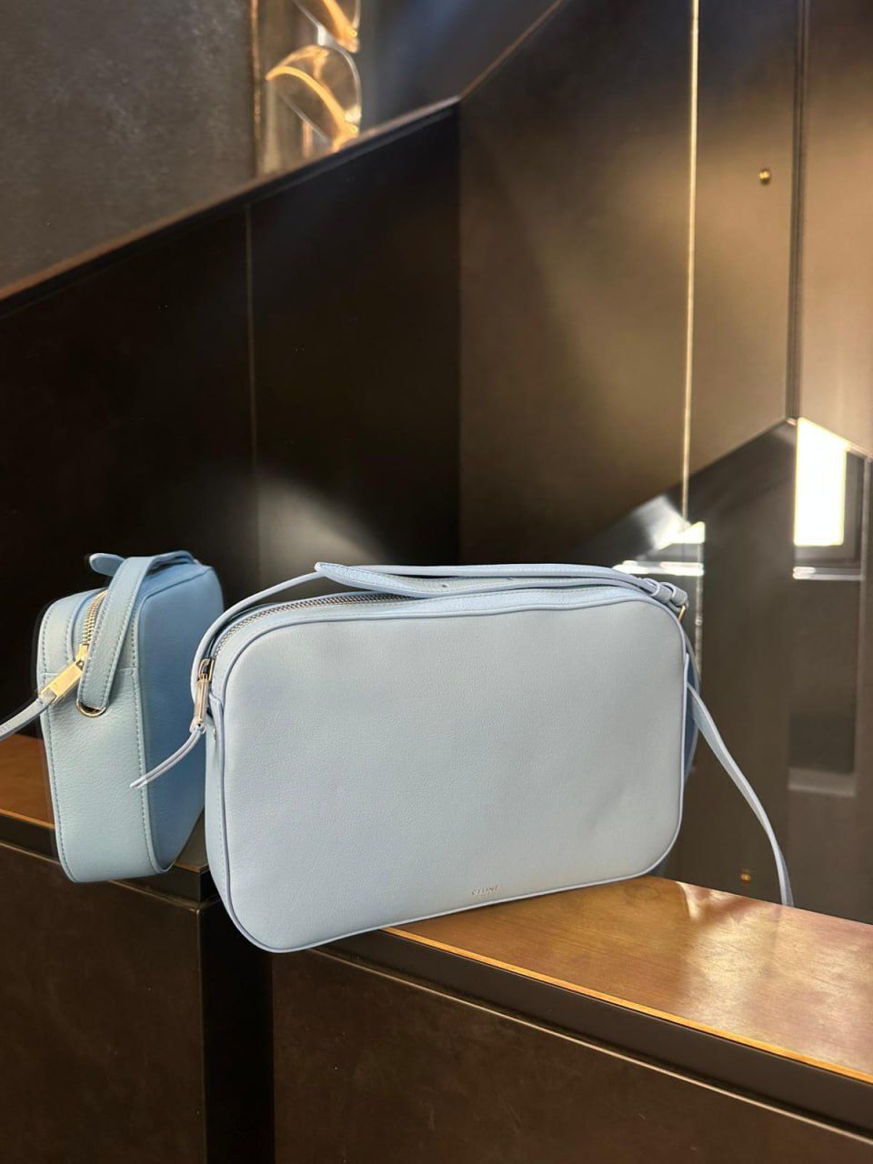 Teen Camera Bag in Grained Calfskin