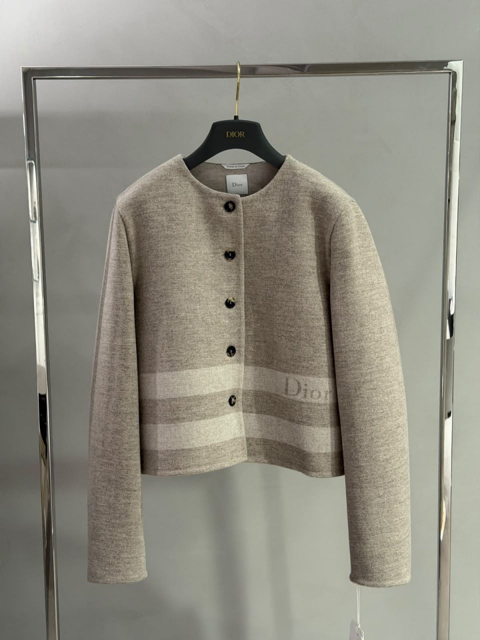 Cropped Jacket in Wool and Cashmere
