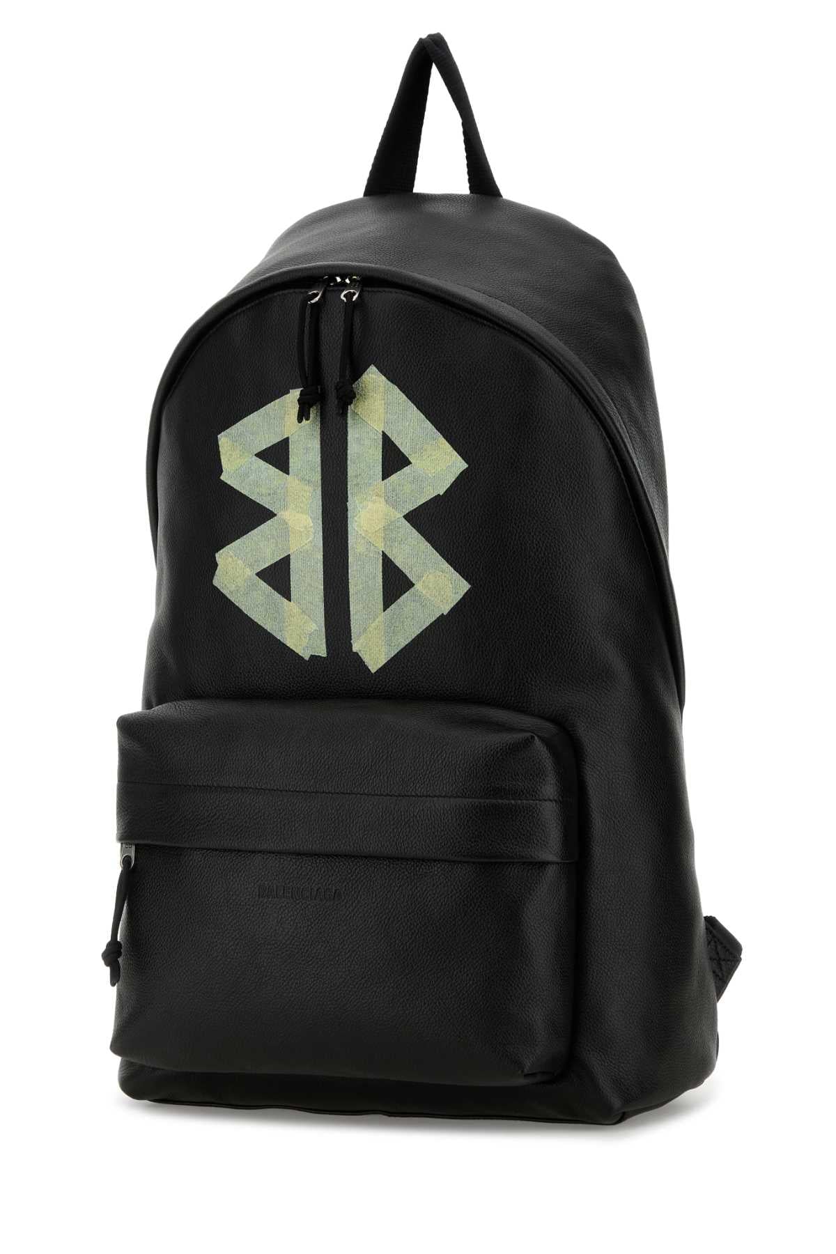 BALENCIAGA EXPLORER BACKPACK For Men Exterior: 100% Leather Lining: 100% Fabric Finishing: Silver metal