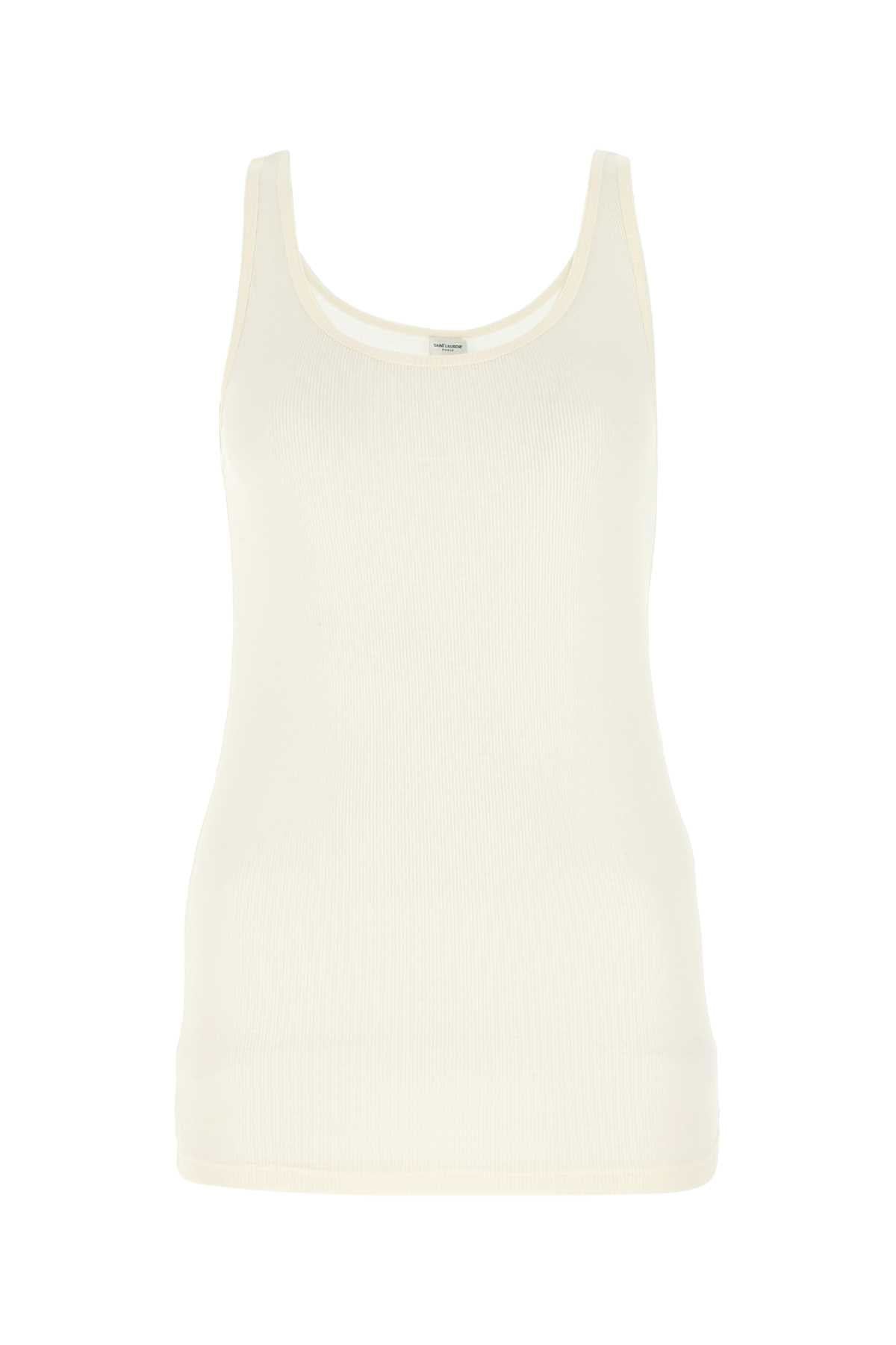 SAINT LAURENT T-SHIRT For Women Exterior: 52% Modal 48% Cotton