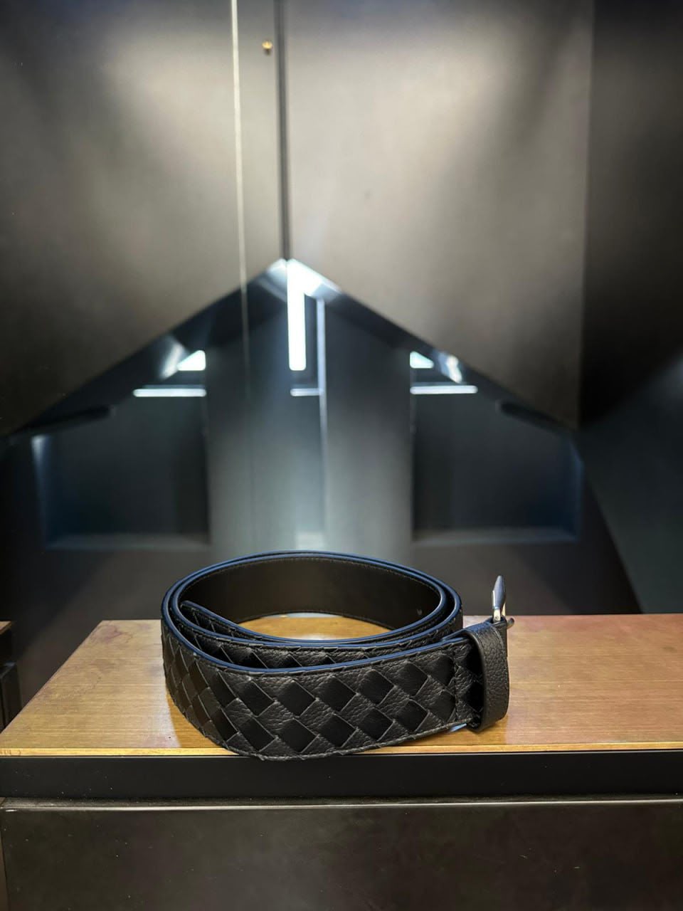 Intrecciato Leather Belt