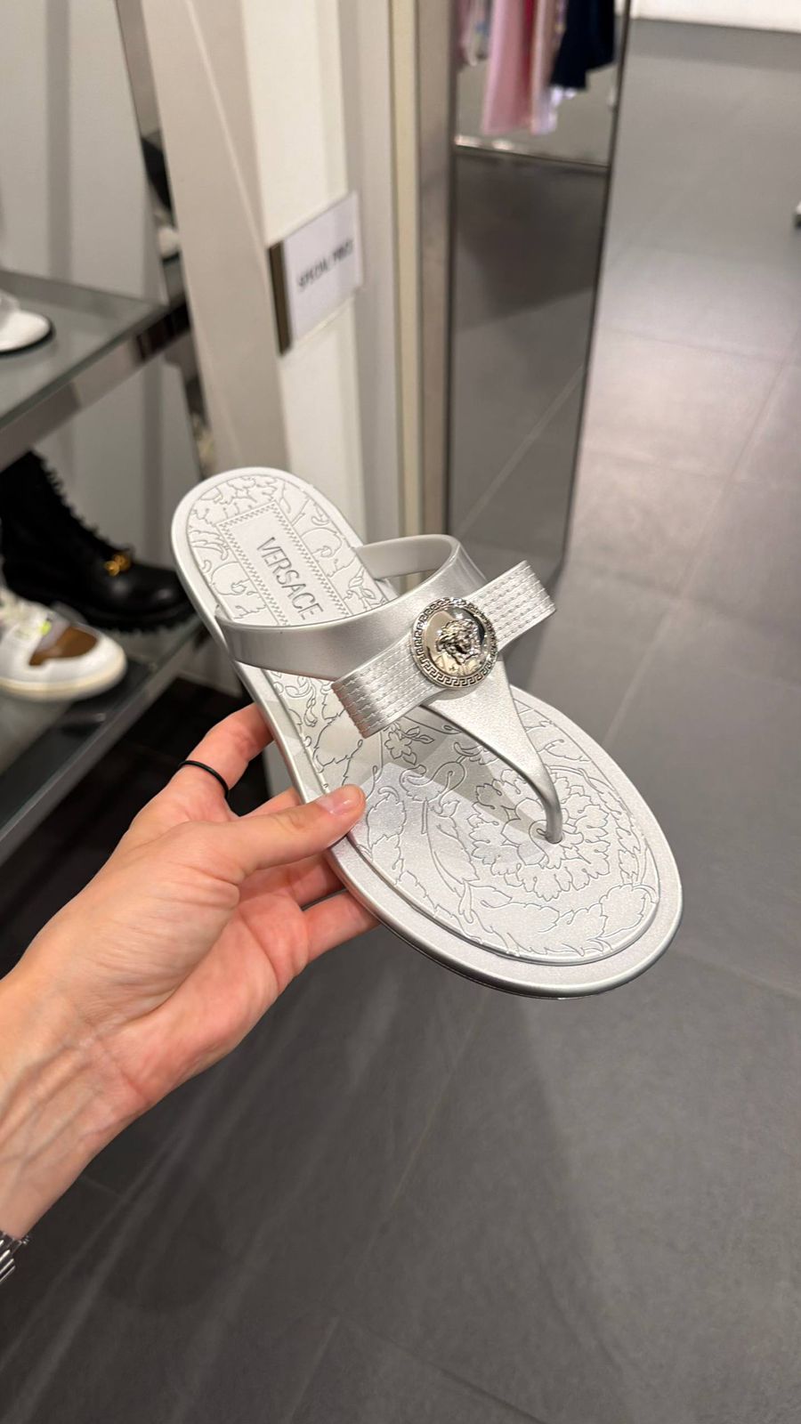 Medusa Head Thong Sandals