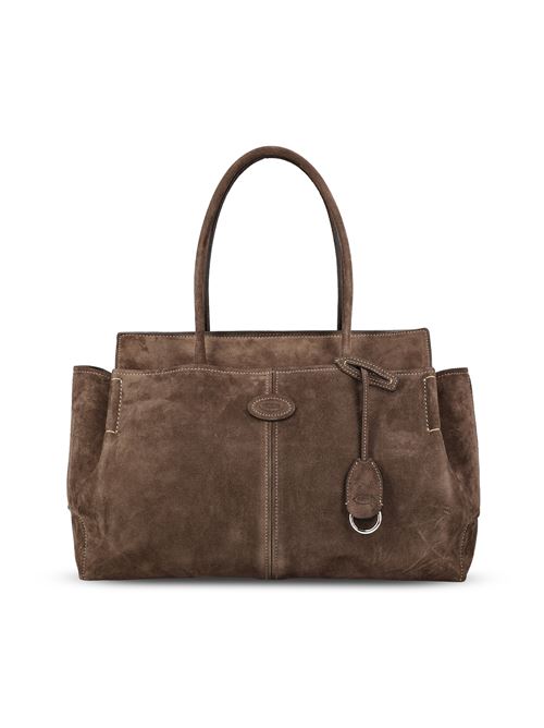 Borsa realizzata in pelle scamosciata
