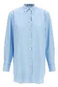 Poplin shirt with pleats