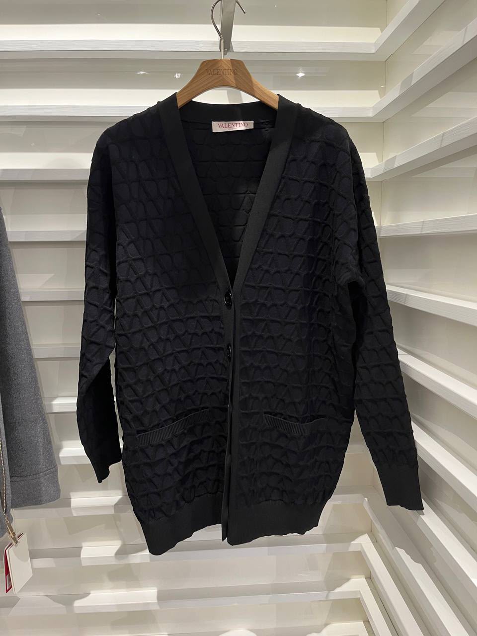 VLogo Signature Jacquard Cardigan