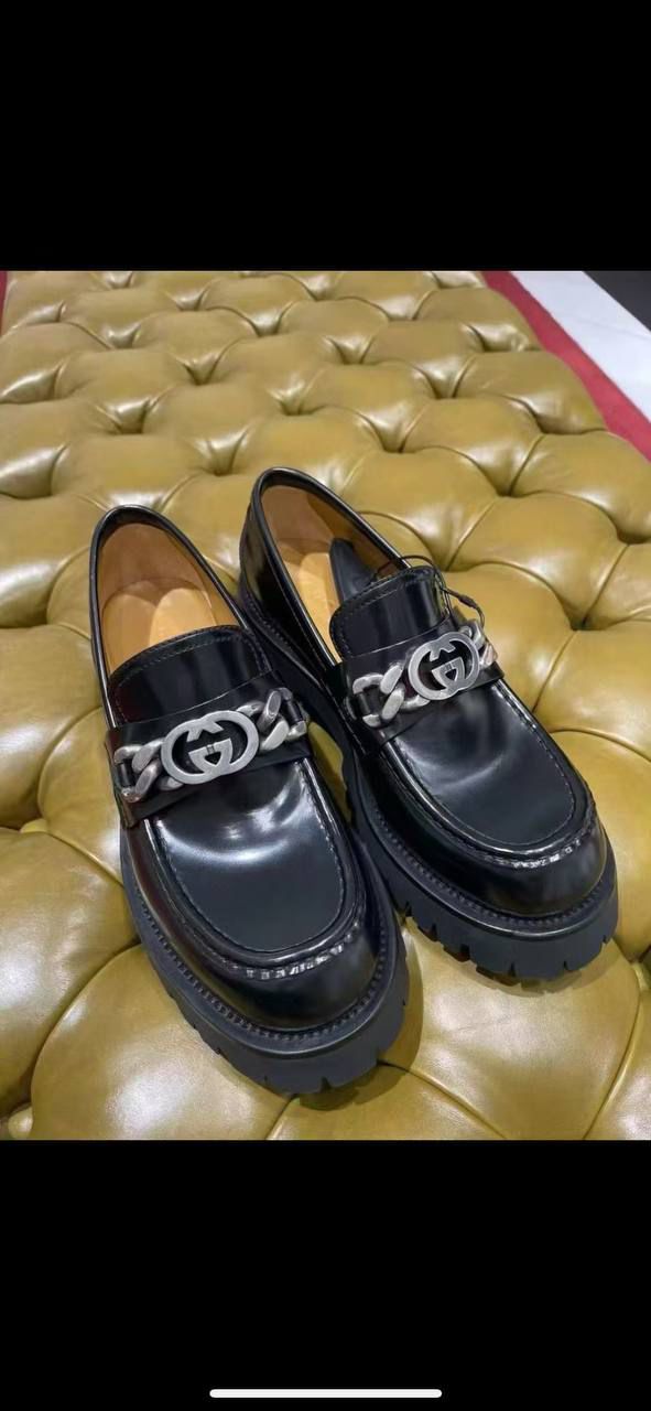 Gucci Lug Sole Loafer with Interlocking G