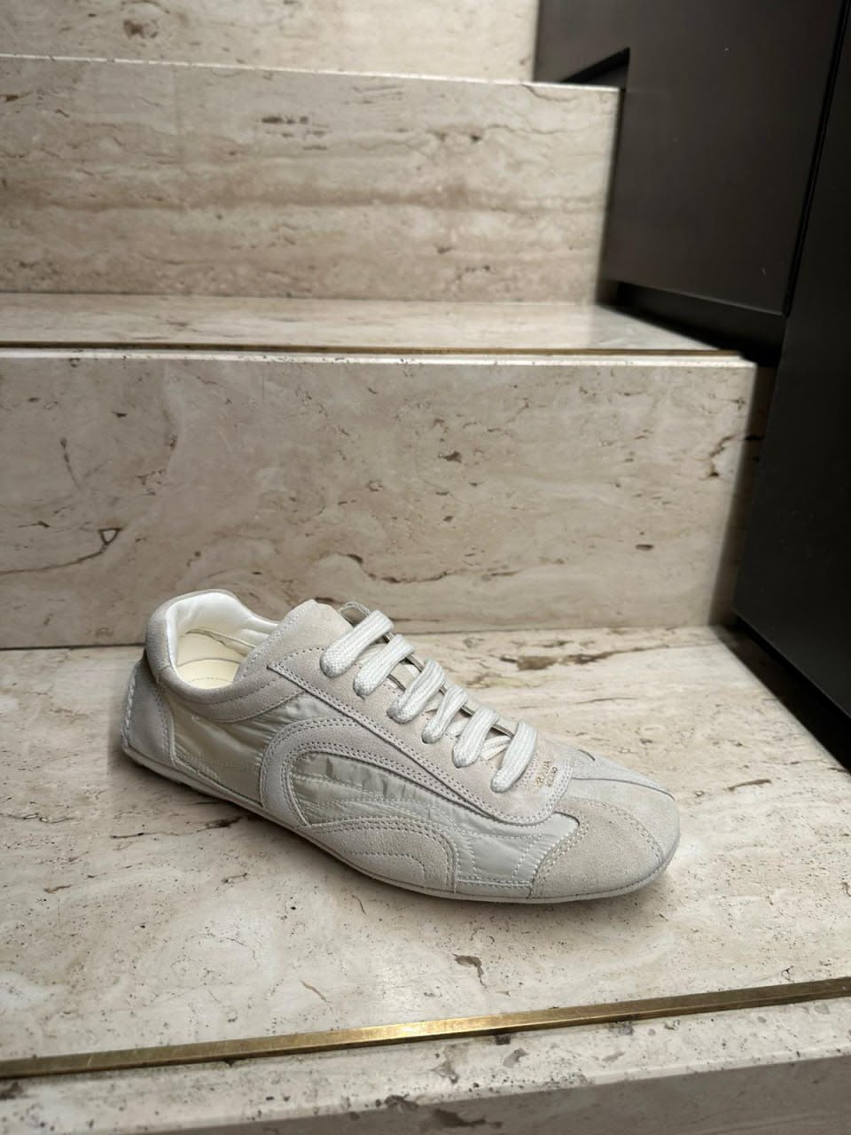 Soft Leather and Re-Nylon Sneakers