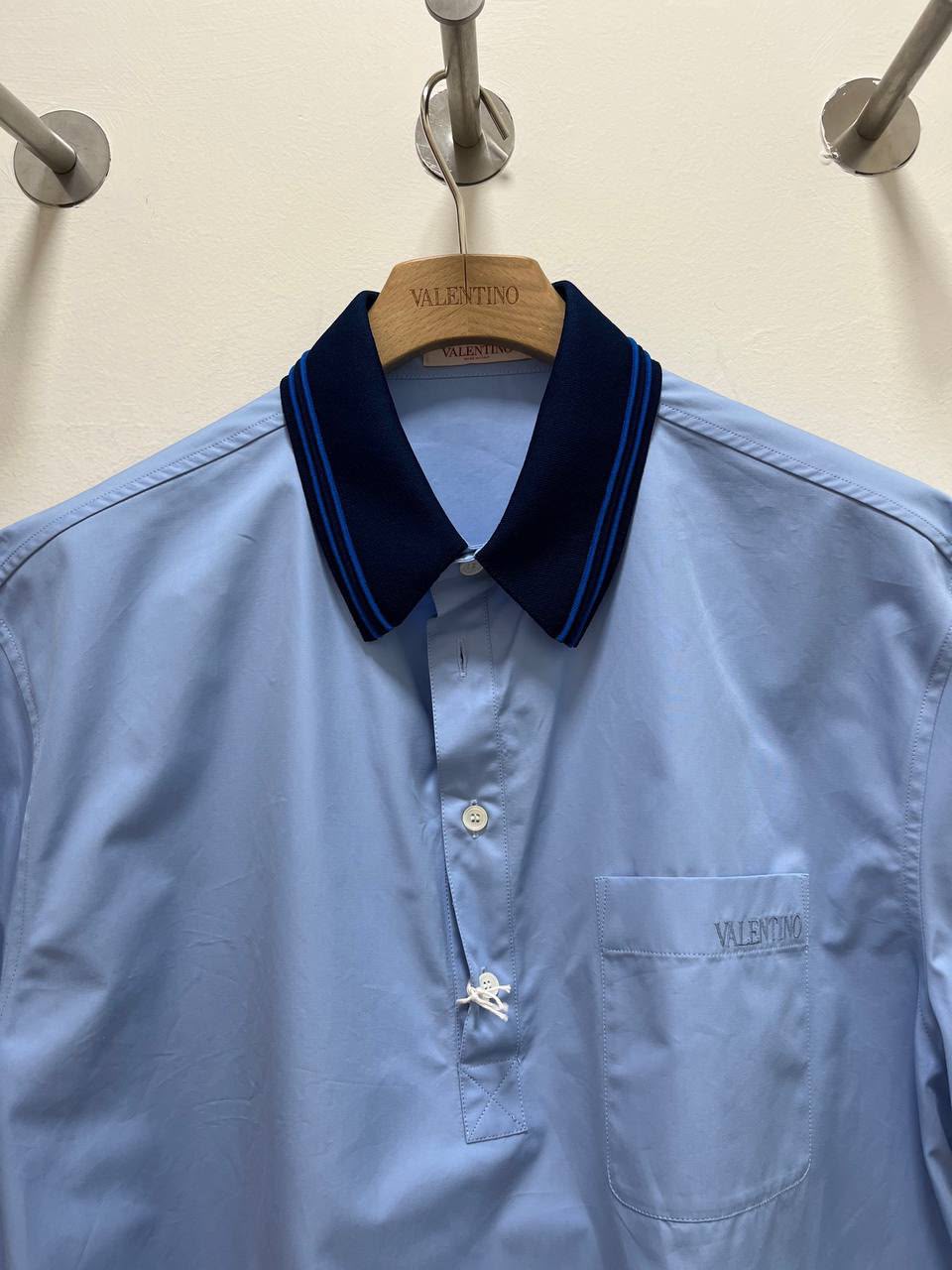 Contrast Collar Poplin Shirt