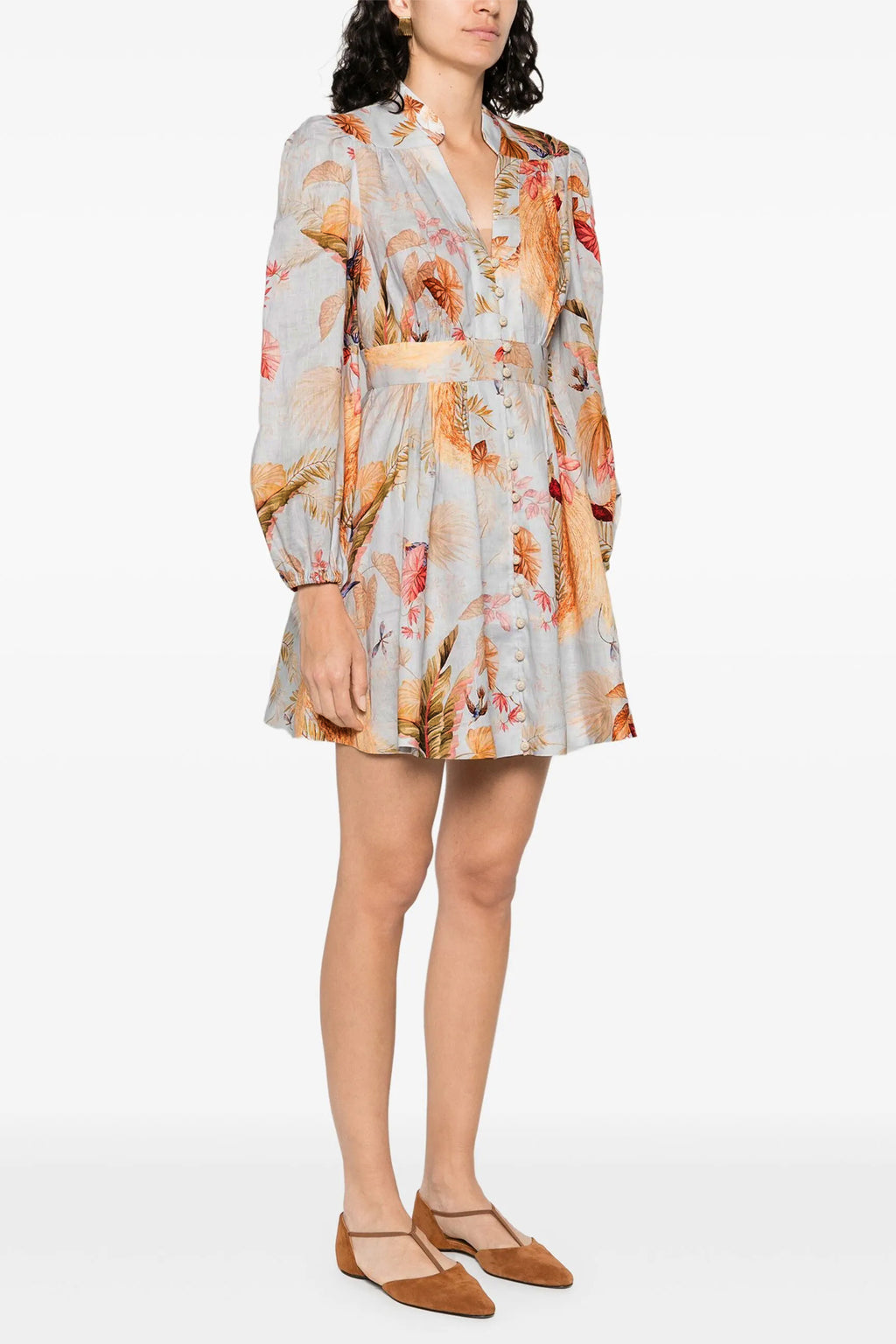 ZIMMERMANN 'Acension Plunge' dress For Women 100% linen