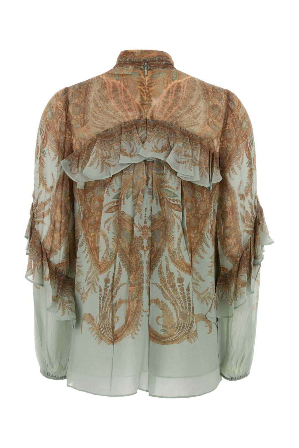 ZIMMERMANN MEMENTO FLUTTER BLOUSE For Women Exterior: 100% Viscose Lining: 100% Viscose
