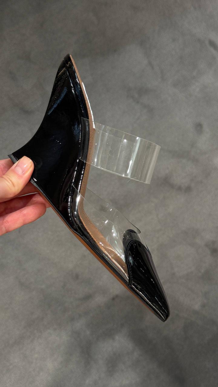 Ribbon Wedge Mules