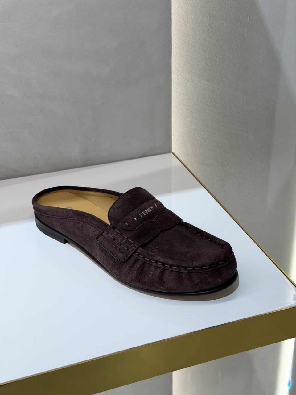 Suede Mules