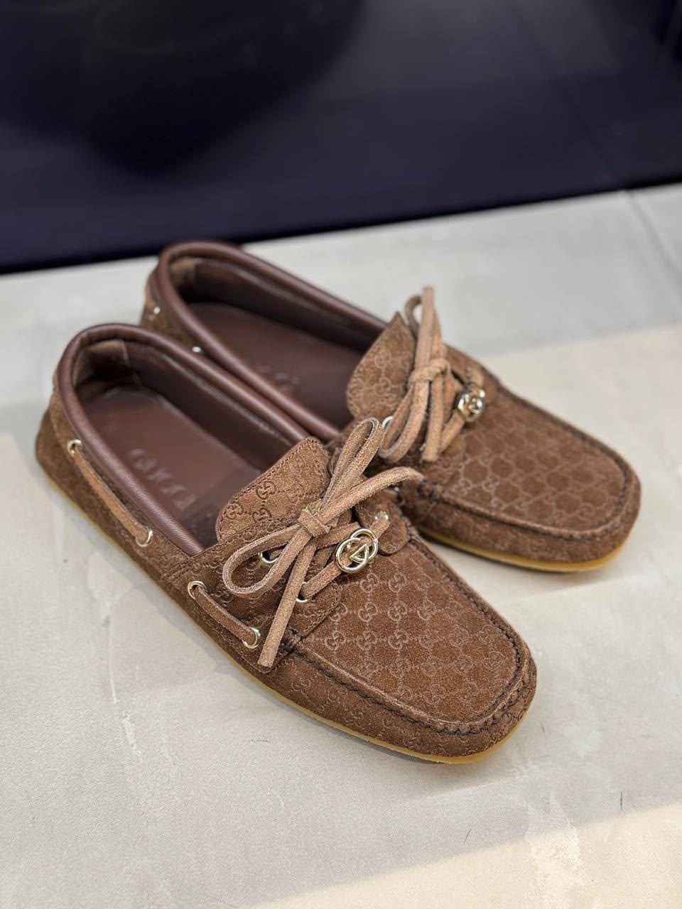 GG Suede Moccasin