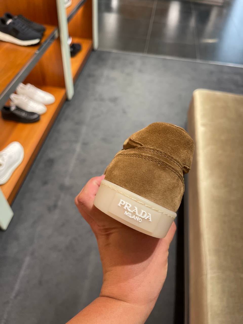 Suede and Re-Nylon Sneakers