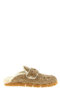 Suede sabots