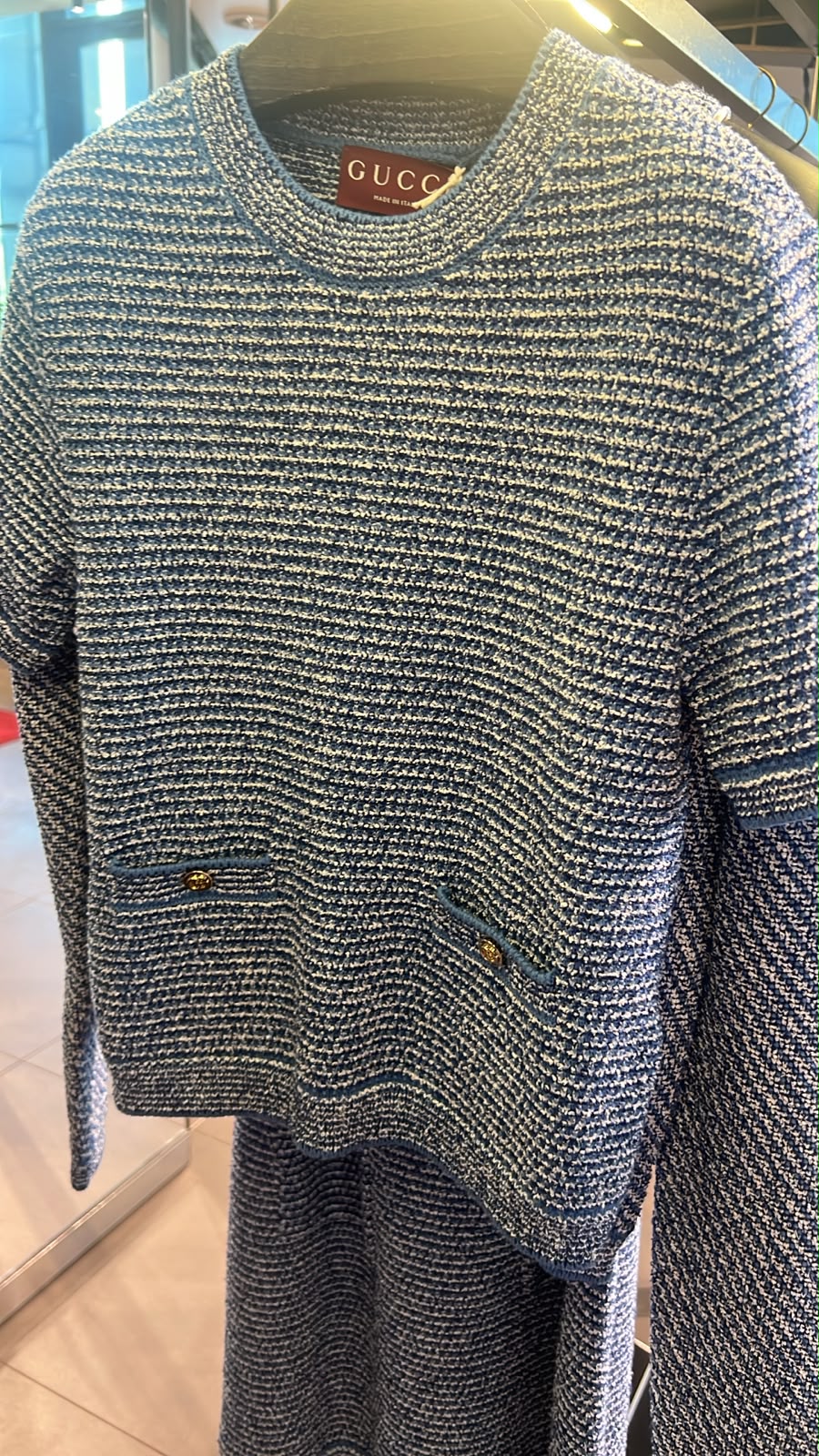 Tweed Knit Top