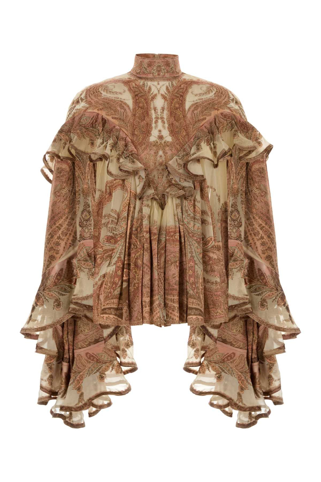 ZIMMERMANN HYPNOTIC BURNOUT BLOUSE