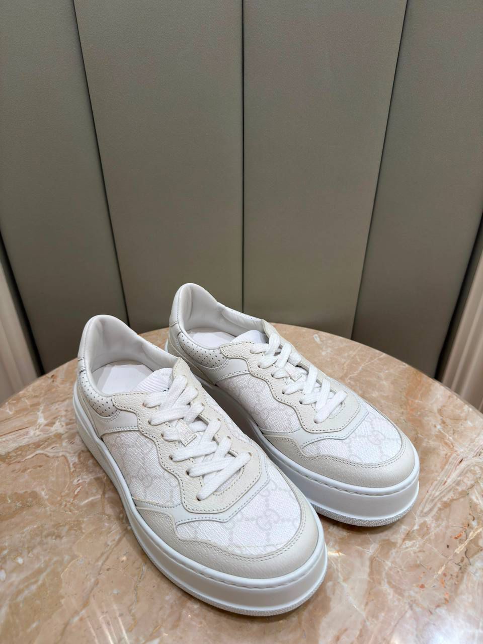 Women's GG Canvas Platform Sneaker