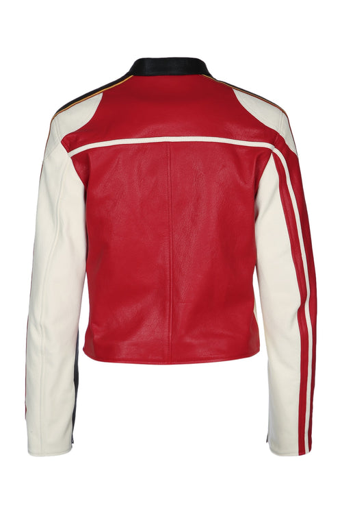 CHRISTIAN DIOR BIKER LEATHER ROSSO For Women BIKER LEATHER ROSSO