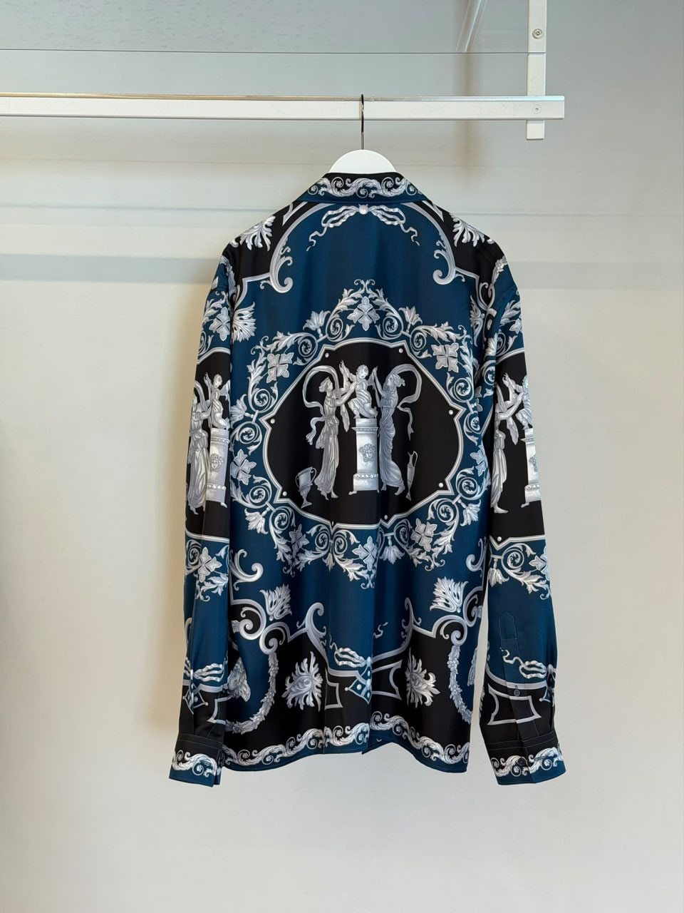 Baroque Print Silk Shirt