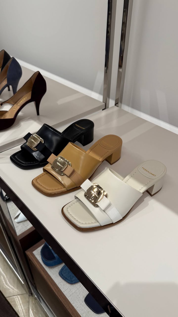 Gancini Slide Sandals