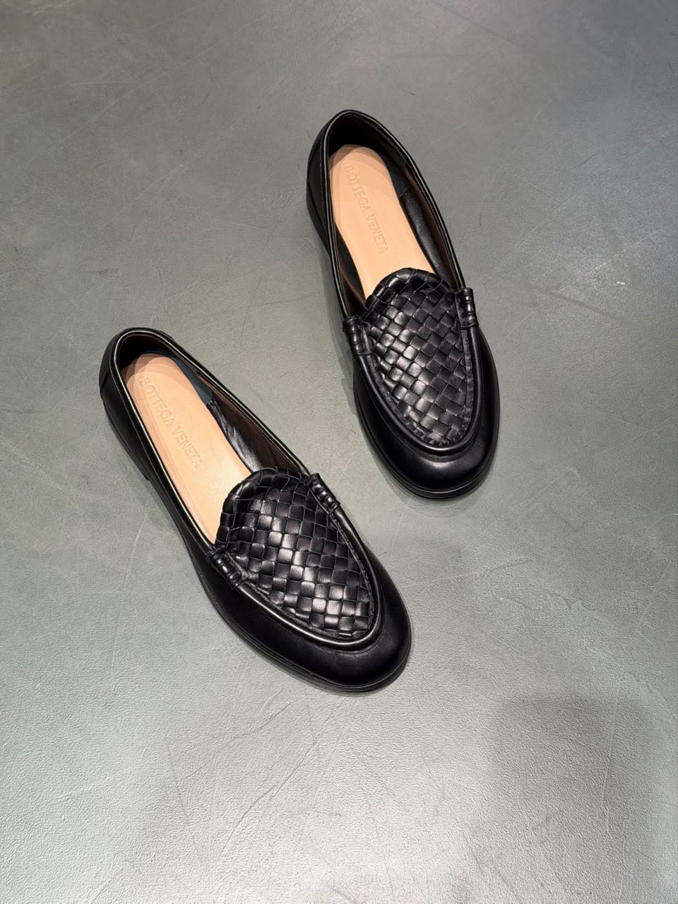 Intrecciato Leather Loafers