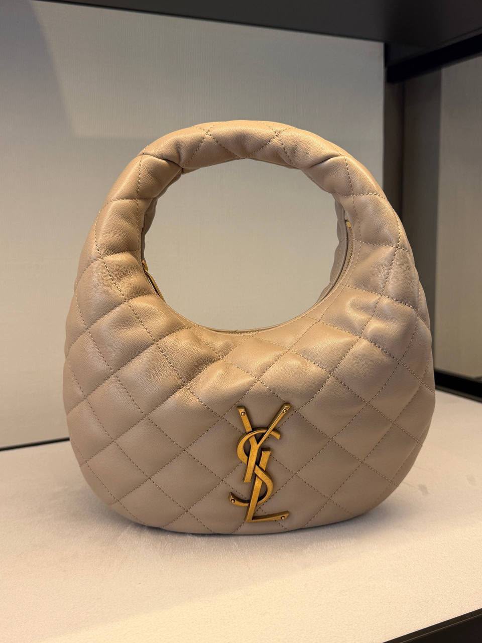 Small Hobo Bag in Quilted Lambskin