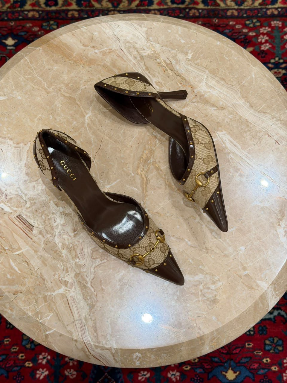 Horsebit Pointed Toe Pumps