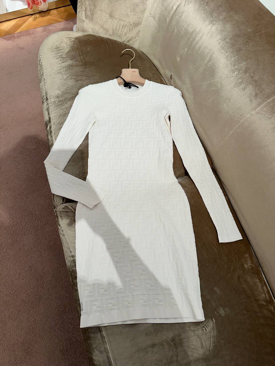 FF Logo Knit Mini Dress