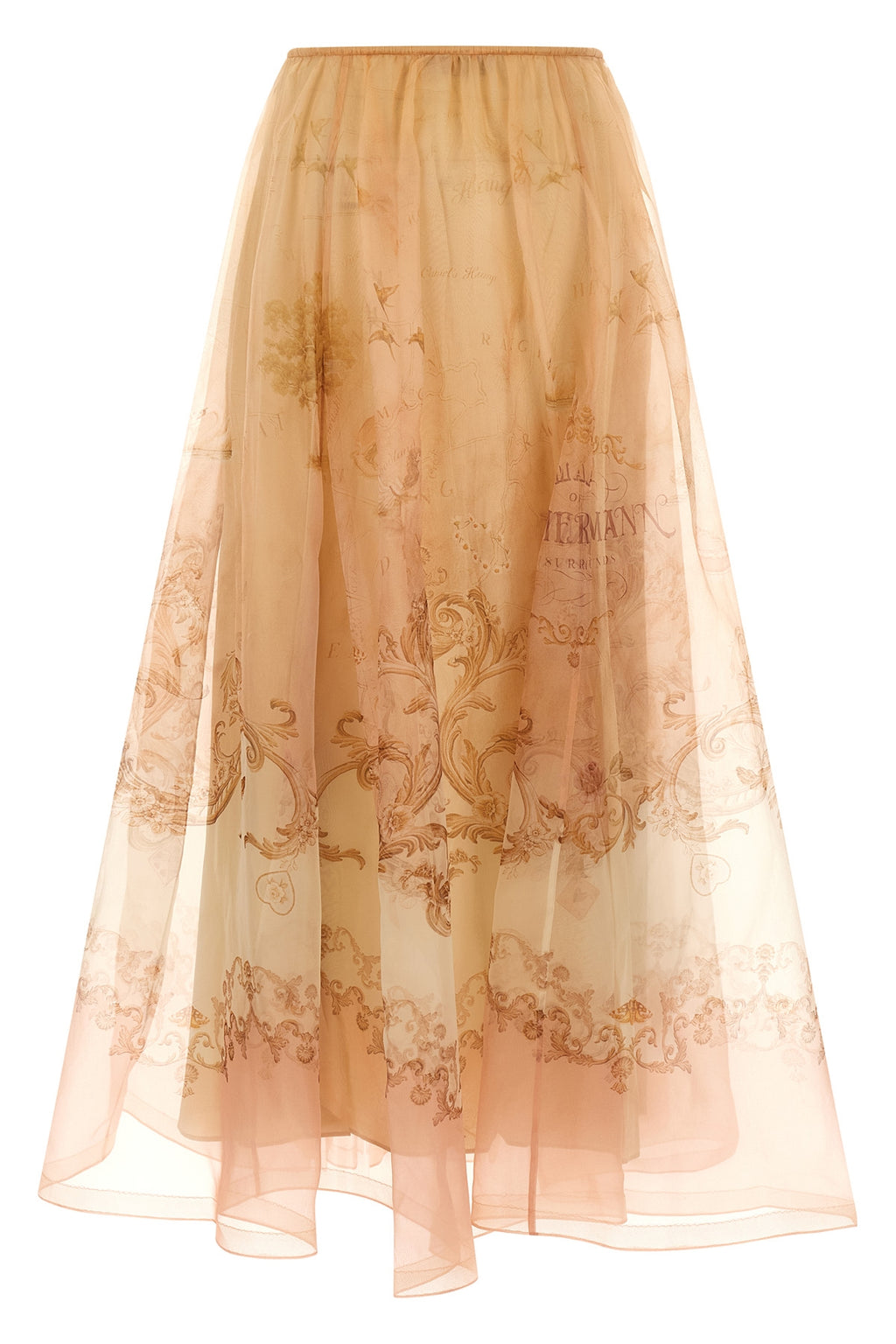 ZIMMERMANN 'Hypnotic Organza Maxi' skirt For Women 100% silk