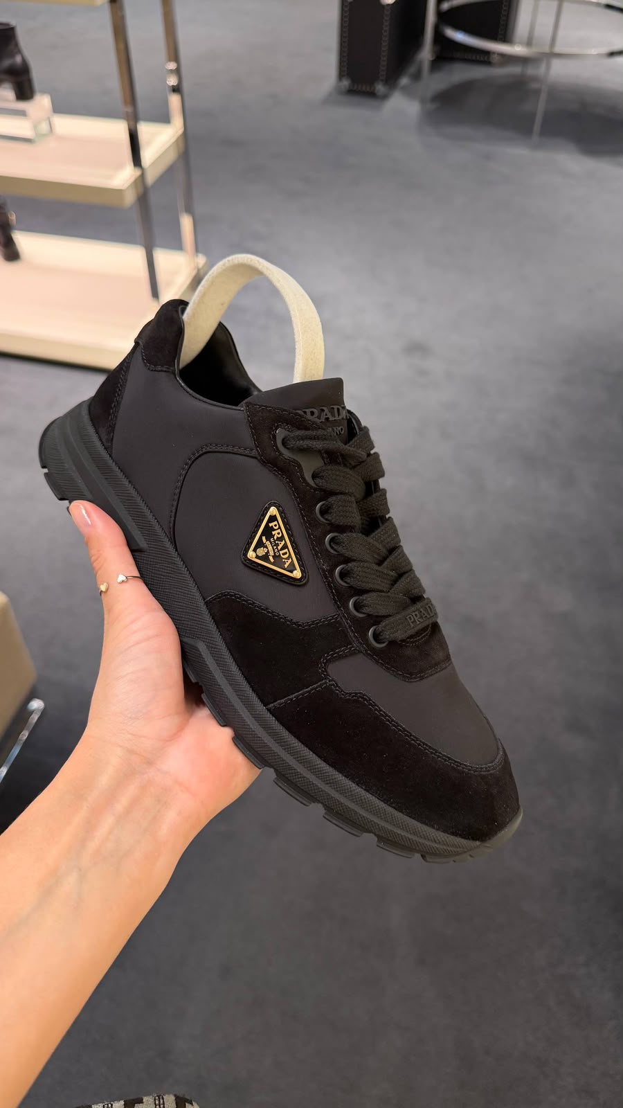 Downtown Suede and Re-Nylon Sneakers