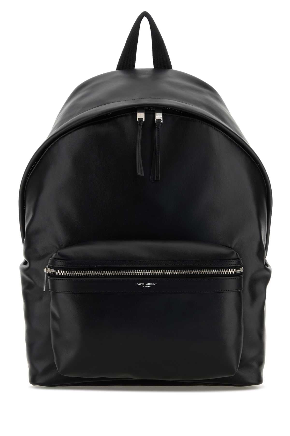 SAINT LAURENT YSL BV CITY BACKPACK For Men Exterior: 100% Leather Lining: 100% Fabric Finishing: Silver metal