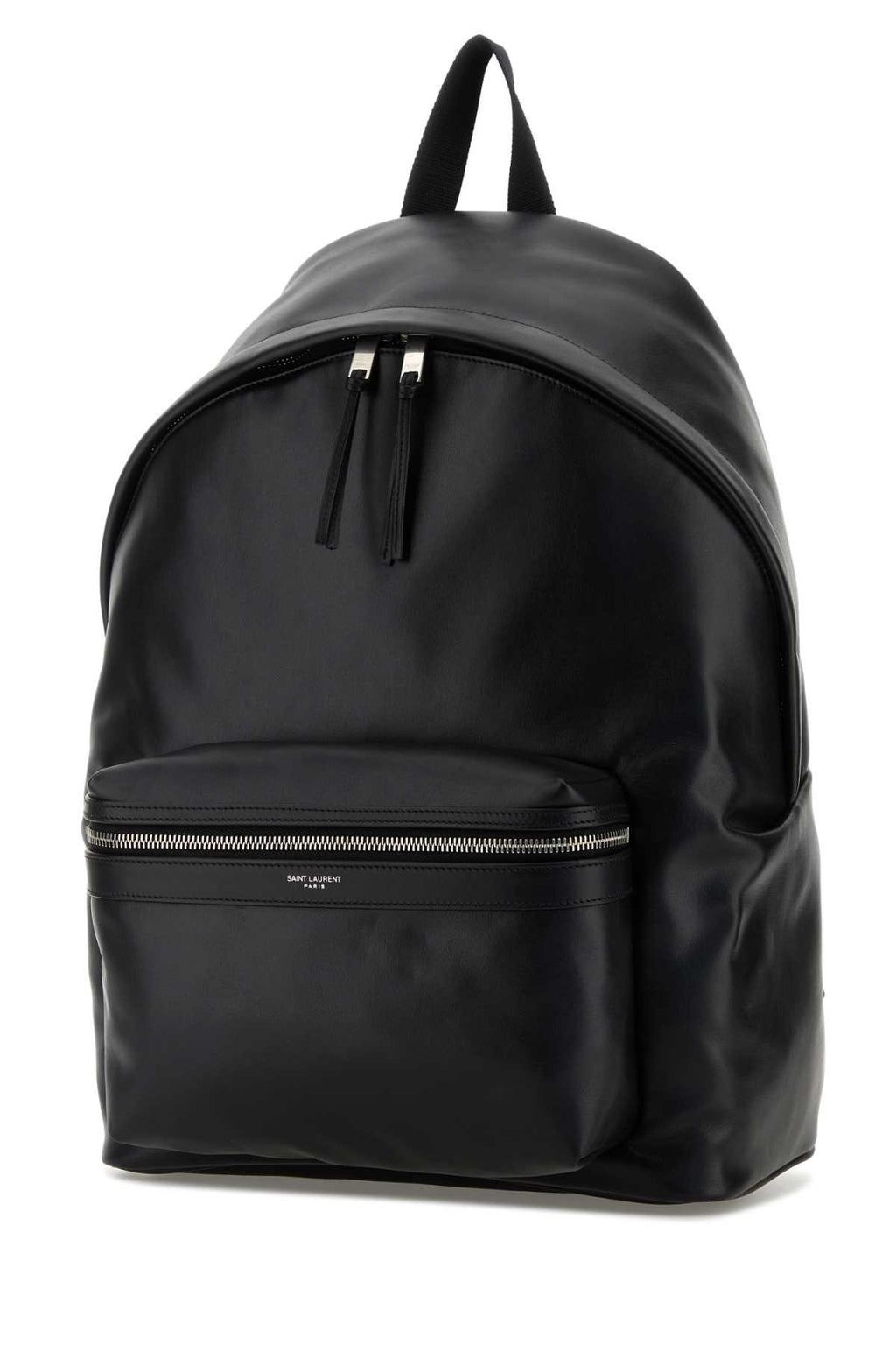 SAINT LAURENT YSL BV CITY BACKPACK For Men Exterior: 100% Leather Lining: 100% Fabric Finishing: Silver metal