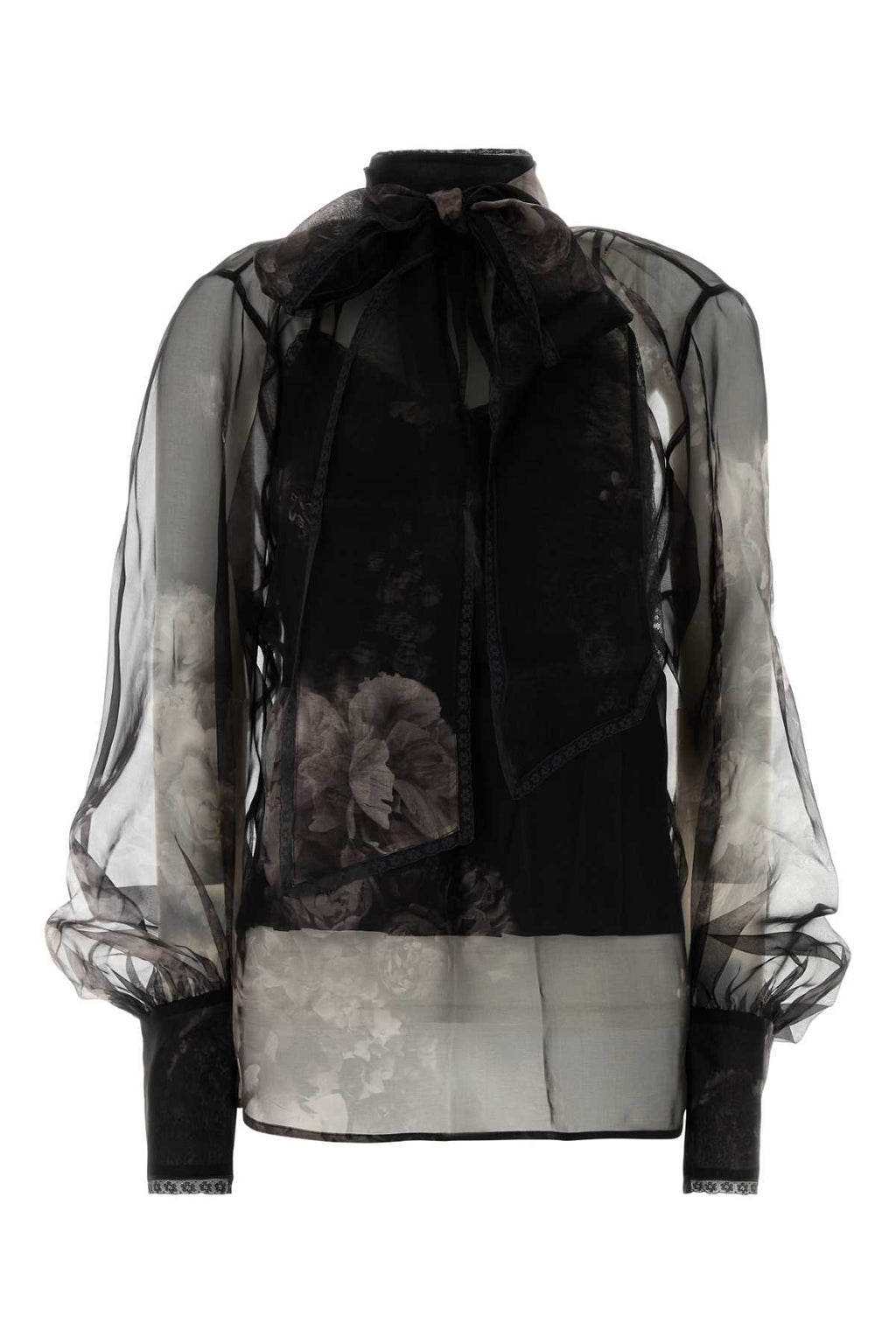 ZIMMERMANN HYPNOTIC PUSSYBOW BLOUSE For Women Exterior: 100% Silk Lining: 100% Viscose