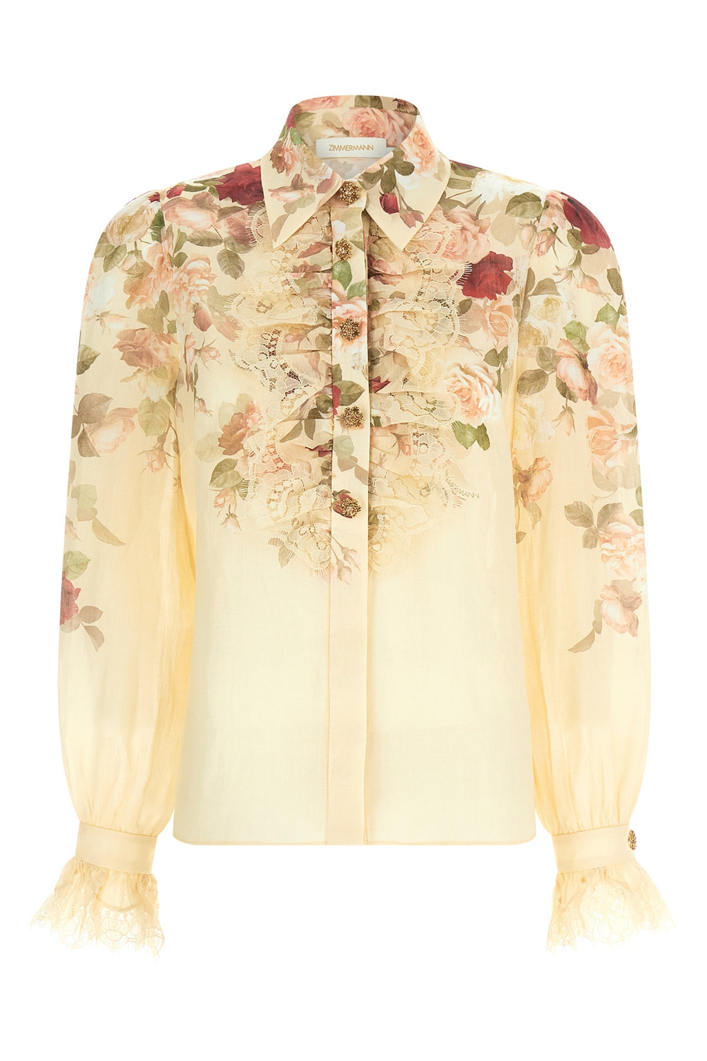 ZIMMERMANN 'Hypnotic Tux' shirt For Women 100% ramie