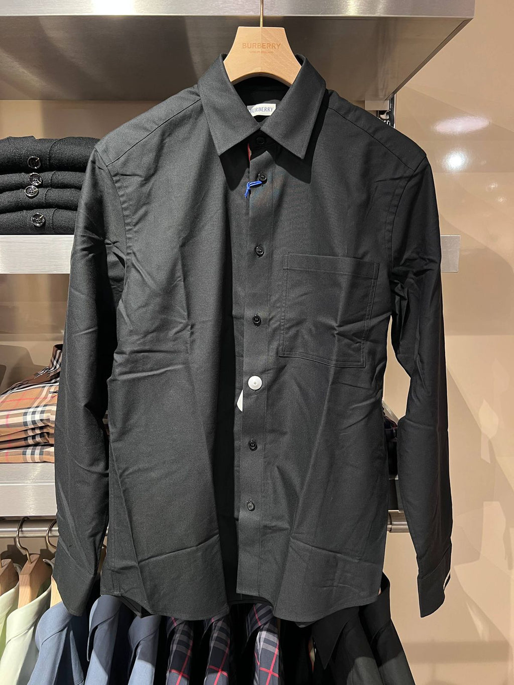Icon Stripe Placket Cotton Shirt