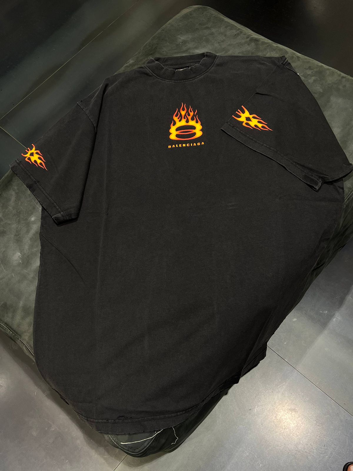Vintage Flame Print T-Shirt