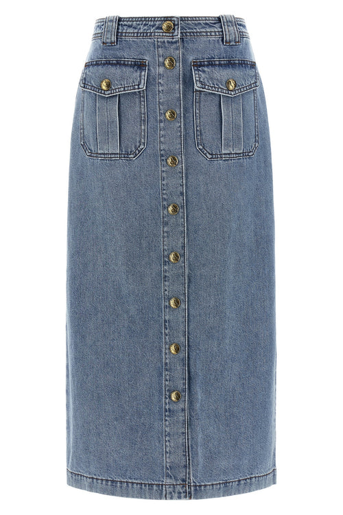 ZIMMERMANN 'Denim Pencil' skirt For Women 100% cotton