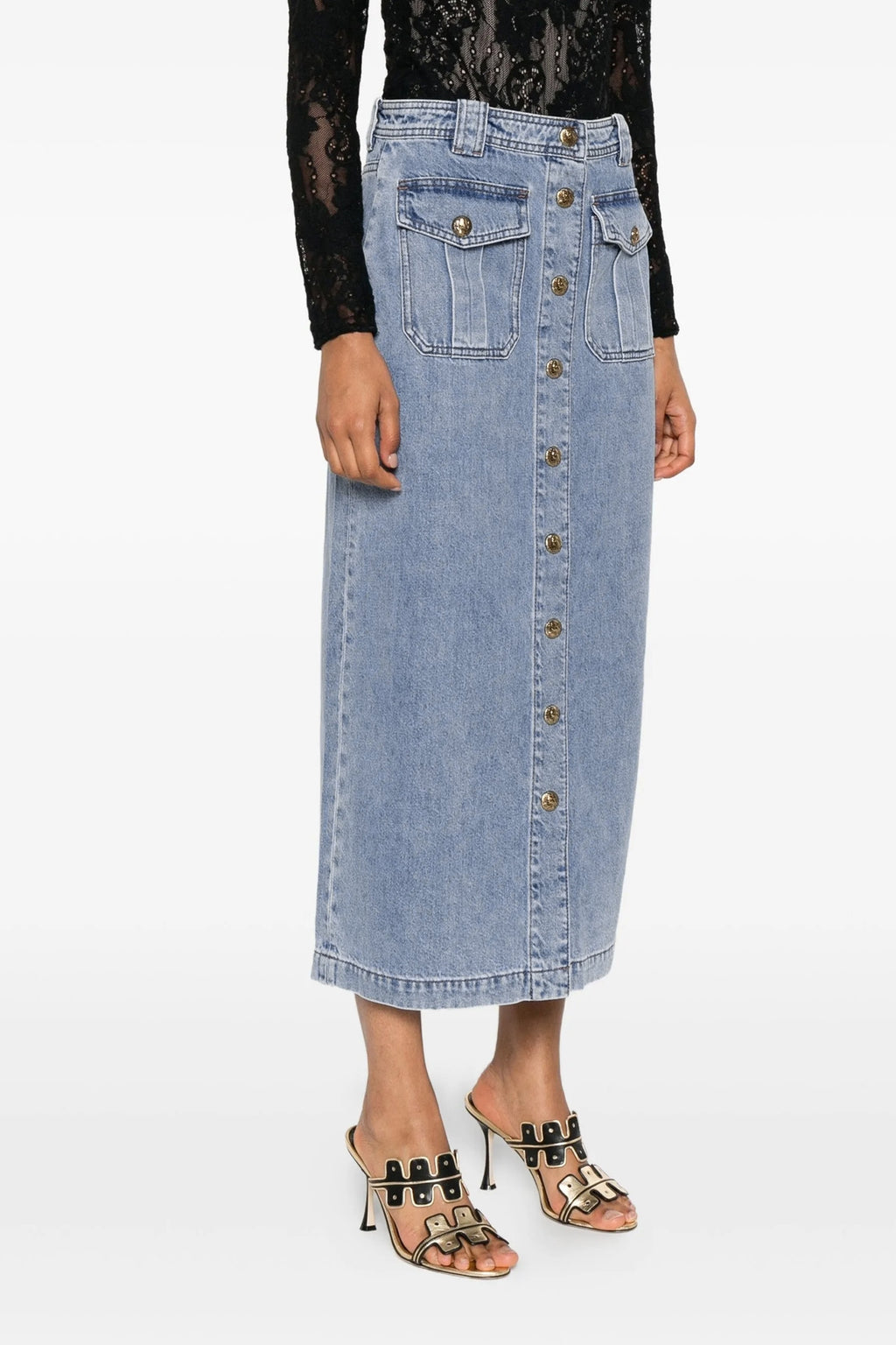 ZIMMERMANN 'Denim Pencil' skirt For Women 100% cotton